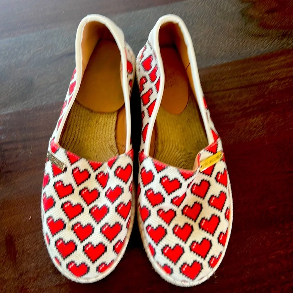Love Moschino heart espadrilles SZ 39 - Picture 1 of 7